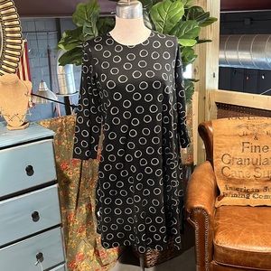 Black circle dress